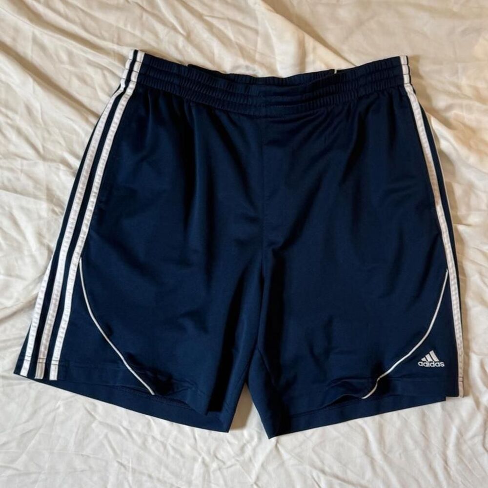 Adidas Women's Navy and Blue Shorts